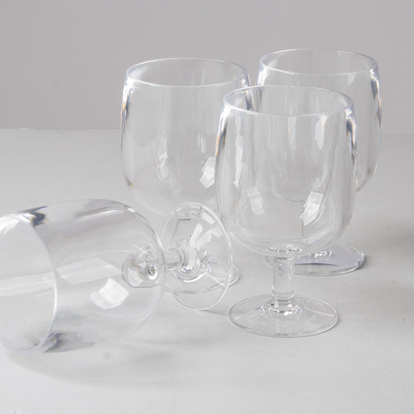 Wine Glass Plastic Nestable 4-Pieces 200ML