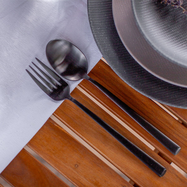 Cutlery Black 4-Persons Ballona