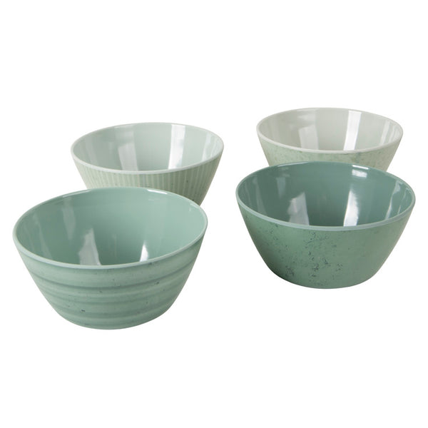 Melamine 16-Piece Tableware Mix & Match Green