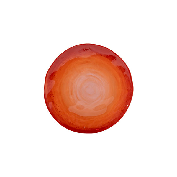 Melamine 12-piece tableware halo terracota