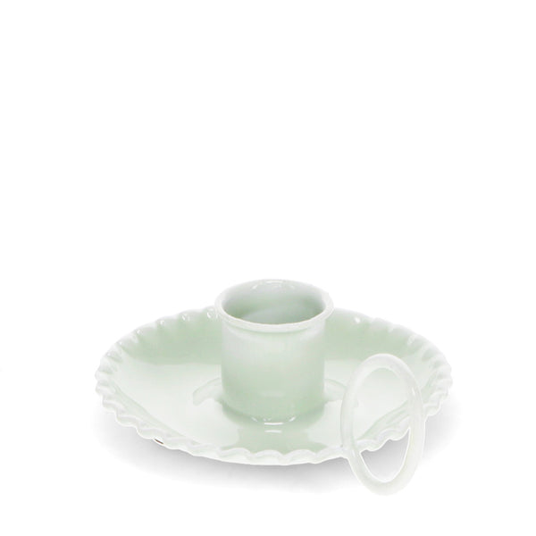 Emaille kaarsenhouder met handvat