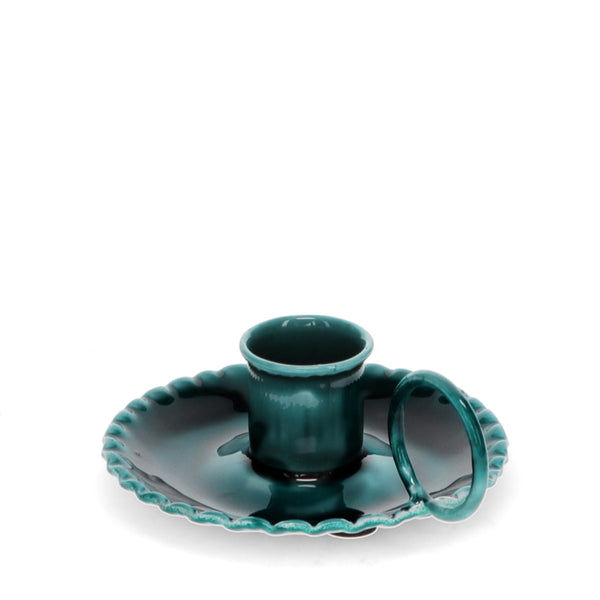 Emaille kaarsenhouder met handvat