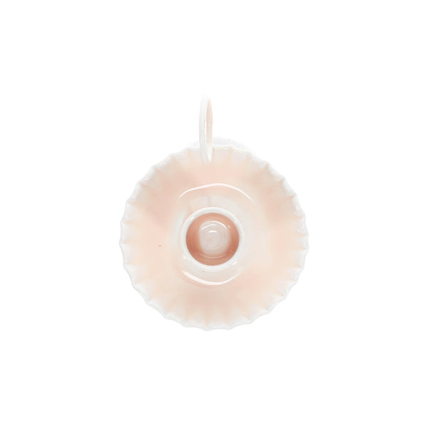 Emaille kaarsenhouder met handvat