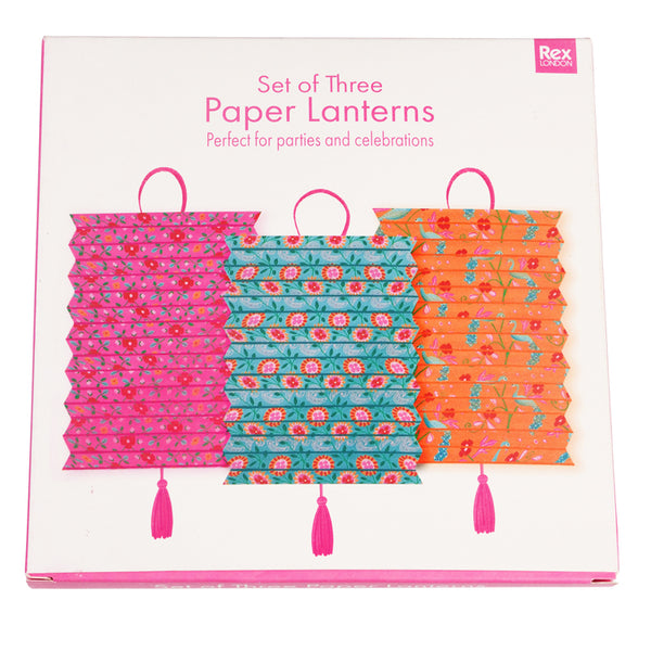 Set of 3 paper lanterns