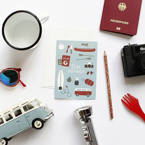 Wenskaart Bon Voyage