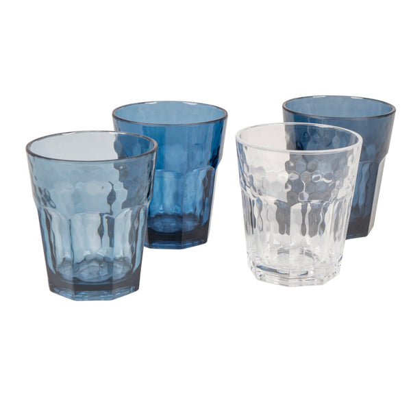 Limonadeglas Mix & Match 4-Stuks 200ML Blauw