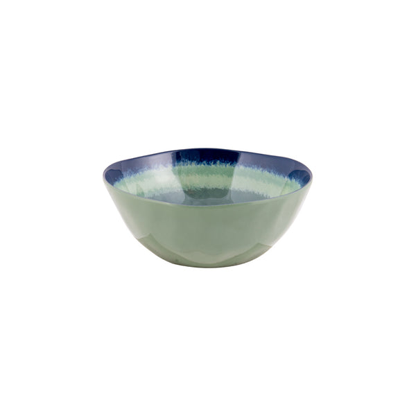 Melamine 12-delig servies Halo - blauw/groen