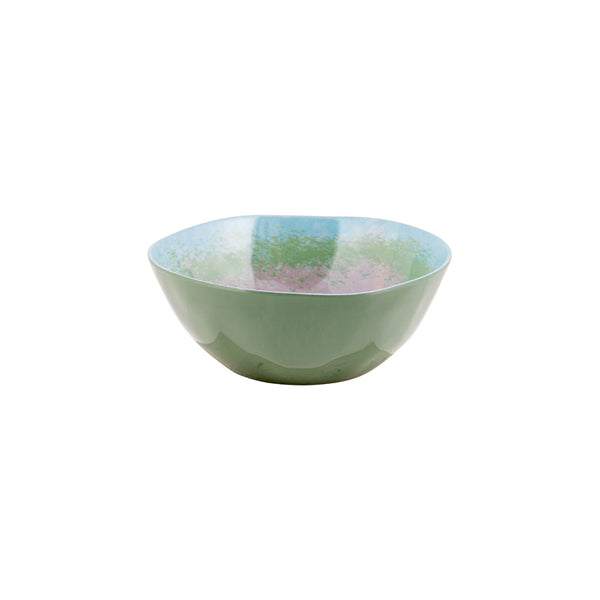 Melamine 12-delig servies Halo - blauw/groen