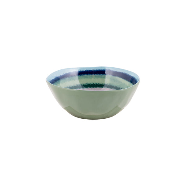 Melamine 12-delig servies Halo - blauw/groen