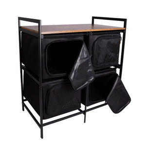 Küchenschrank Lawton Schwarz