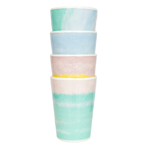 Pastellbecher Barfleur 4 Stück