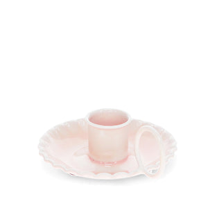 Emaille-Kerzenhalter mit Henkel