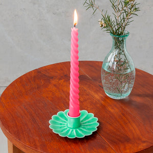 Emaille-Kerzenhalter