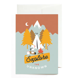 Grußkarte Entdecke das Unbekannte