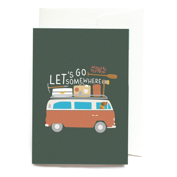 Greeting Card Let's go Somewhere