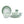 Melamine servies Groen Leaf 16-delig - Mix & Match