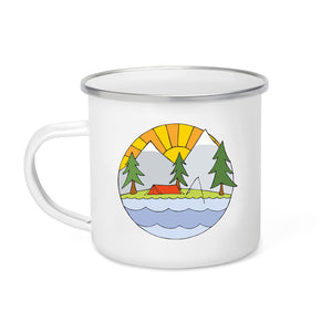 Emaille-Campingbecher