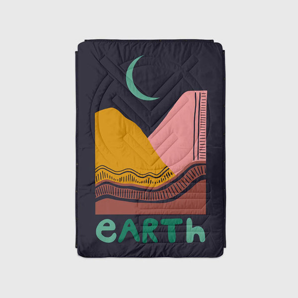 Fleece sleeping bag earth