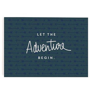 Postkarte: Lass das Abenteuer beginnen