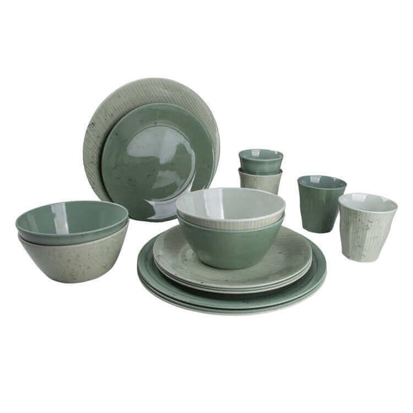 Bo-Camp - Melamine Servies Mix & Match Groen-Tableware-Servies-Groen-Green-Stylish-Stijlvol-Melamine-Match-Kamperen-Camping-Glamping-Glaravans