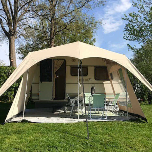 Campooz - Trekking Luifel-Trekkingluifel-Retro-Stijlvol-Vintage-Oldies-Caravan-Stijlvolleluifel-Camping-Caravan-Glamping-Glaravans