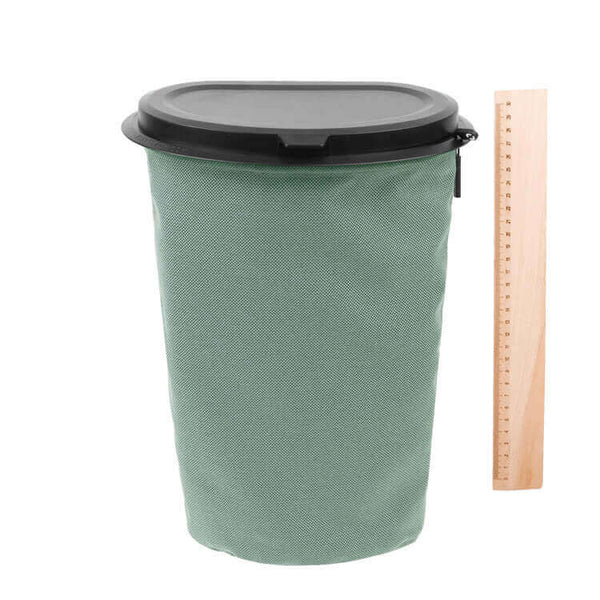 Flextrash 9L Ocean Green-Prullenbak-Prullenbakken-Flextrash Groen-Prullenbak Groen-Kleine prullenbak–Camping prullenbak–Caravanprullenbak-Camperprullenbak