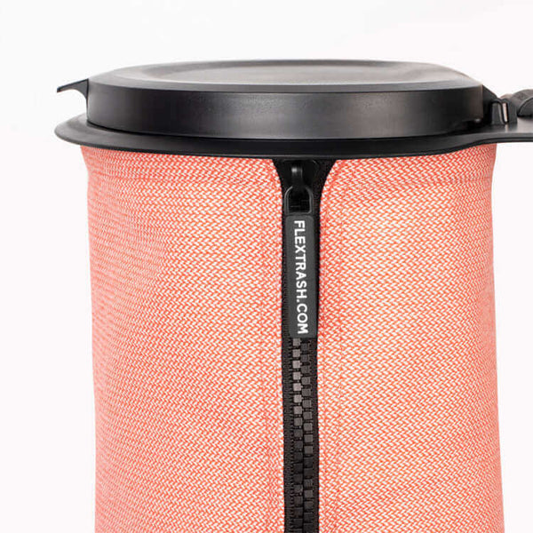 Flextrash 9L Rosy Red-Prullenbak-Prullenbakken-Flextrash roze rood-Prullenbak roze rood-Kleine prullenbak–Camping prullenbak–Caravanprullenbak-Camperprullenbak