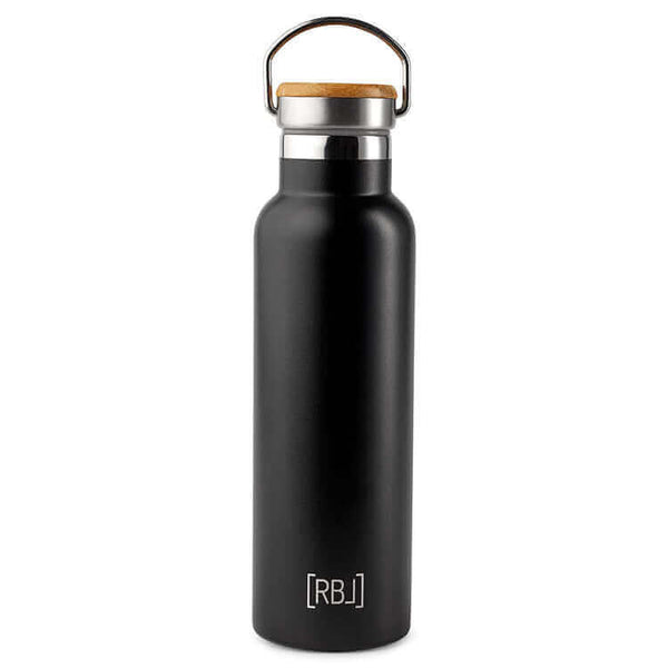 RBL Thermosfles Zwart 600ml-Glaravans-Rebel Outdoor-Campooz-Kamperen-Camping-Camper-Caravan-Thermosfles-RBL outdoor