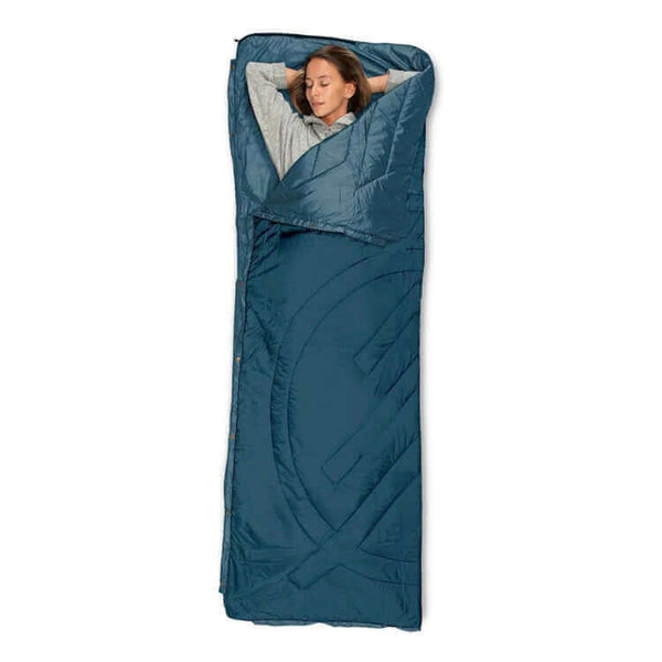 Ripstop sleeping bag Blue Steel/ Graphite